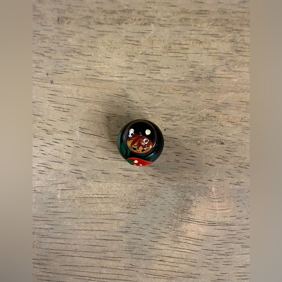 Russian Nested Doll Strawberry Design Matryoshka 3" Vintage Hand Painted - Picture 4 of 16